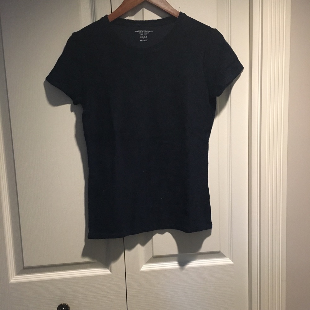 New Majestic Filatures navy deluxe T-shirt size 1